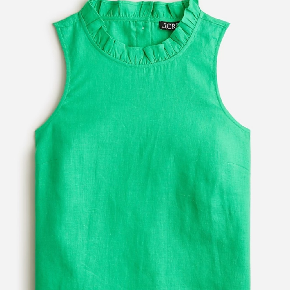 NWT J Crew Fleur Linen Top - Size M